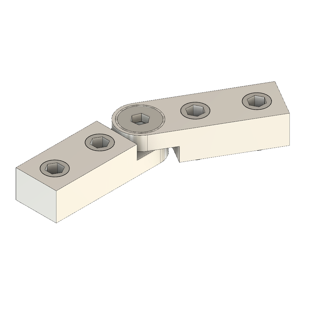 41-200-0 MODULAR SOLUTIONS ALUMINUM HINGE<br>MITER CONNECTOR - SCISSOR MITER CONNECTOR NO DRILLING